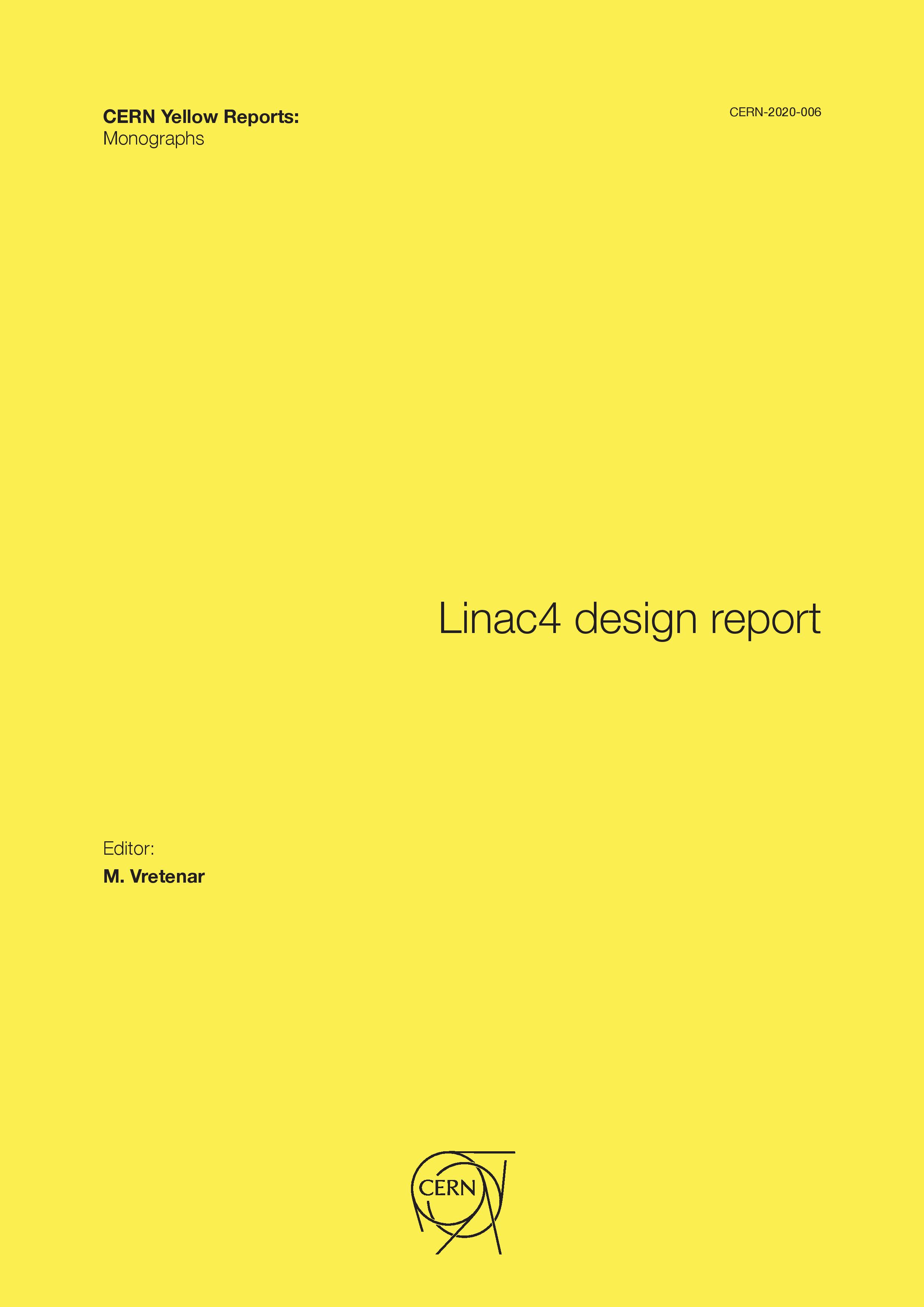 View Vol. 6 (2020): Linac4 design report