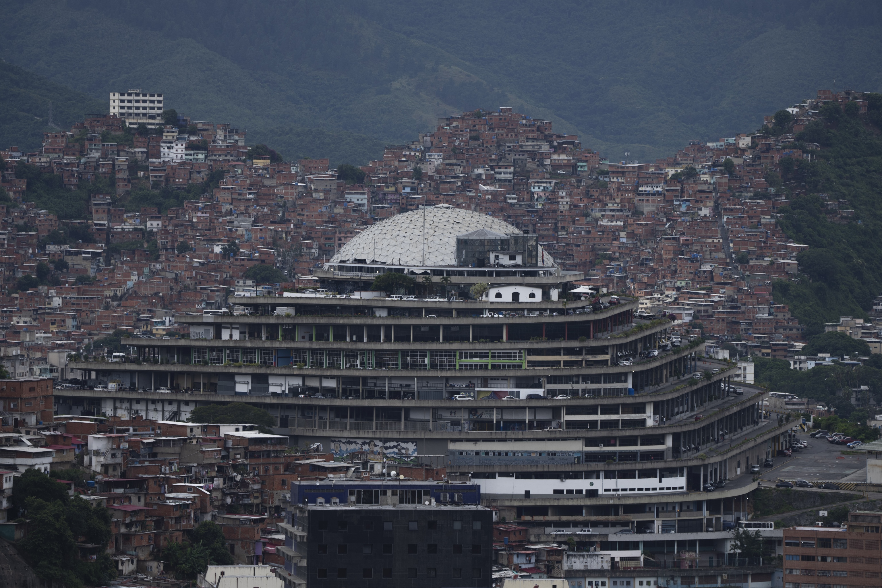 El edificio del Helicoide, en Caracas.