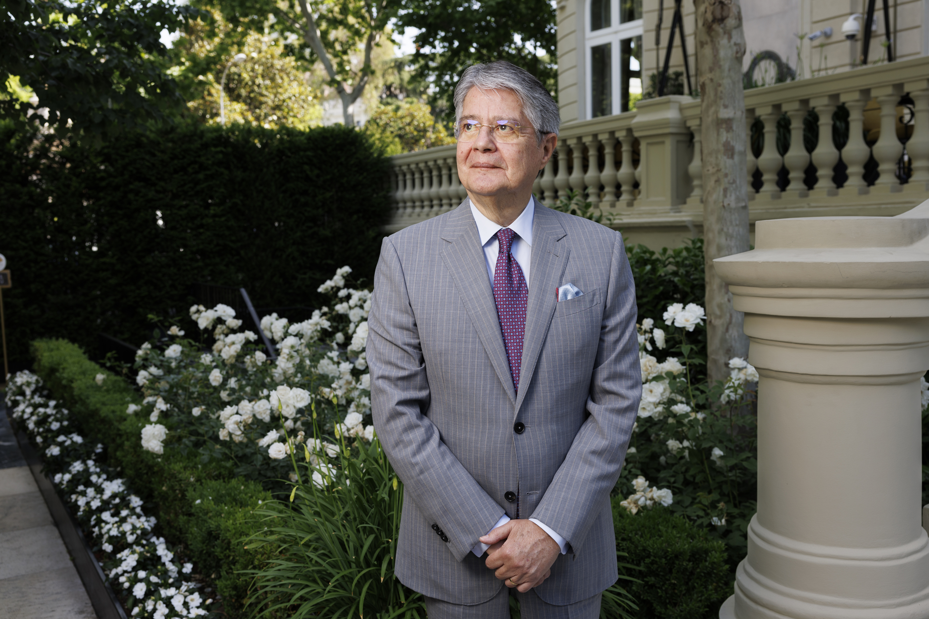 El ex presidente ecuatoriano Guillermo Lasso, en Madrid.
