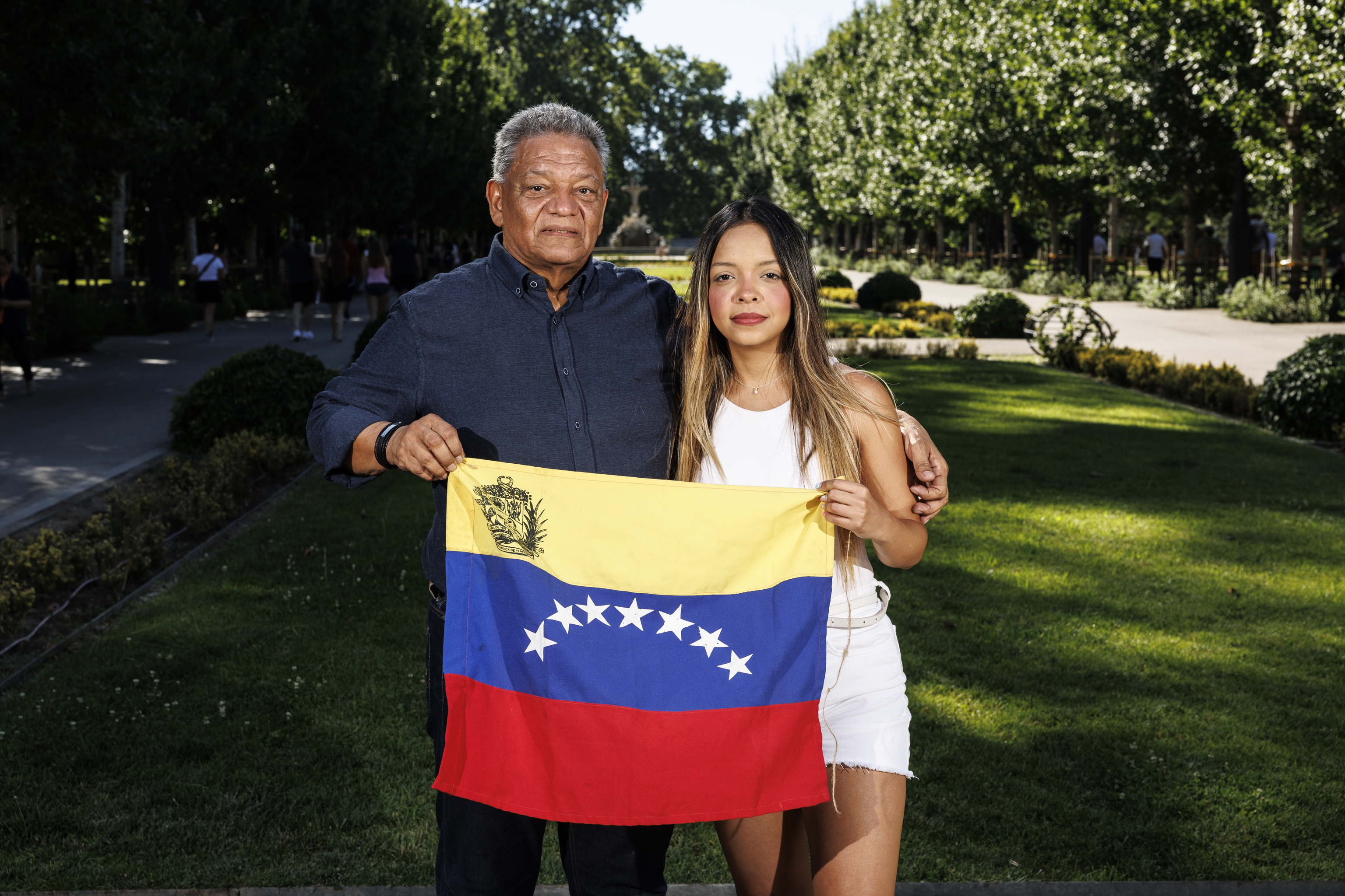 El sindicalista Erick Zuleta y su hija, la l�der estudiantil Eriana M�ndez.