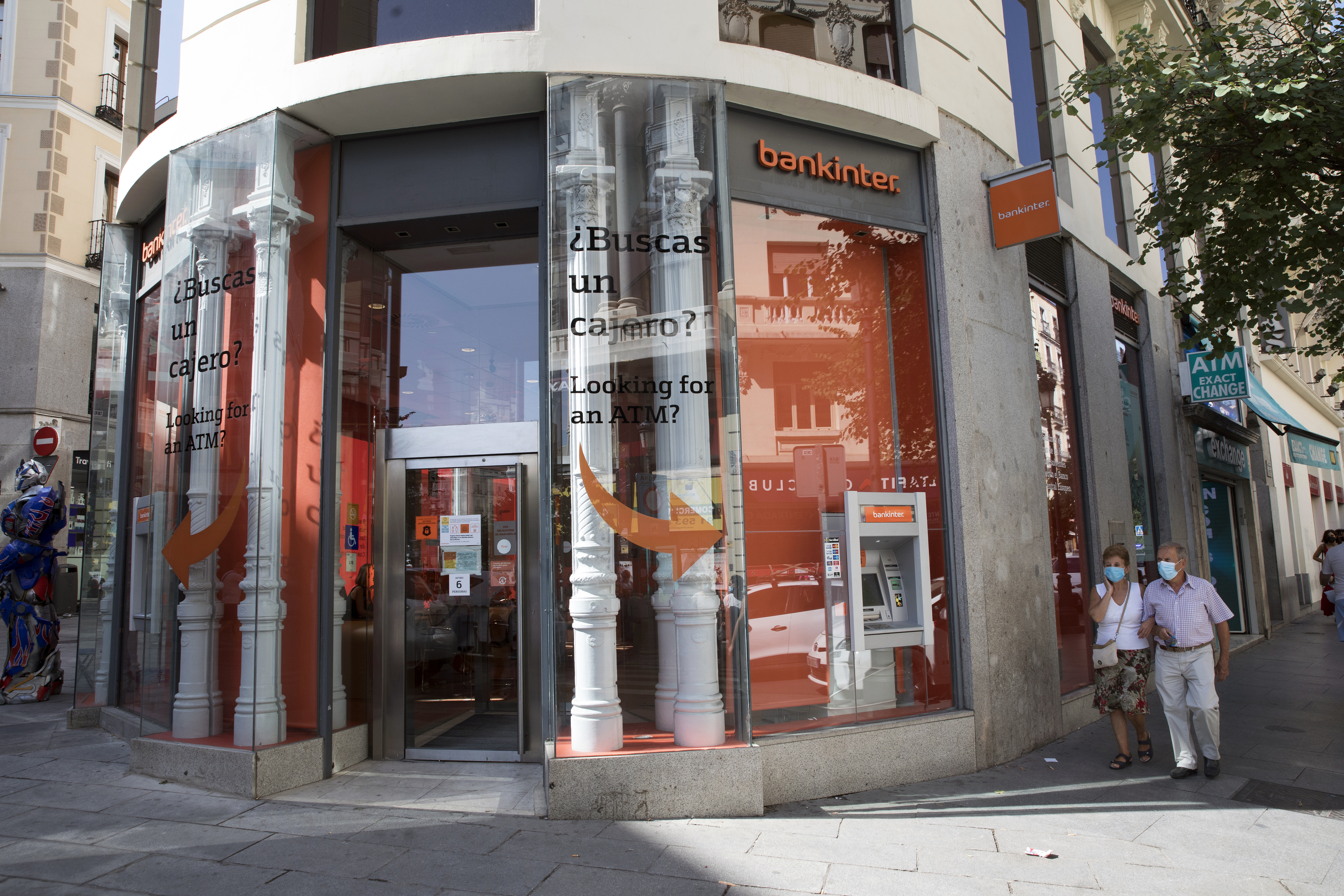 Una sucursal bancaria de Bankinter en Madrid.