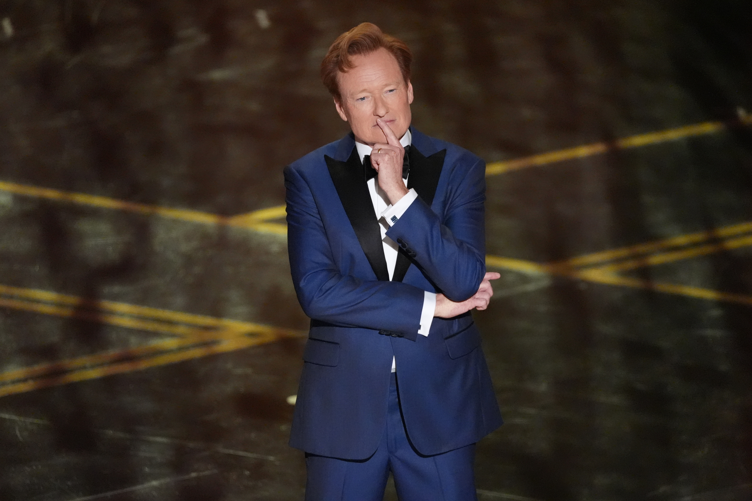 El presentador de los Oscar Conan O'Brien durante la gala