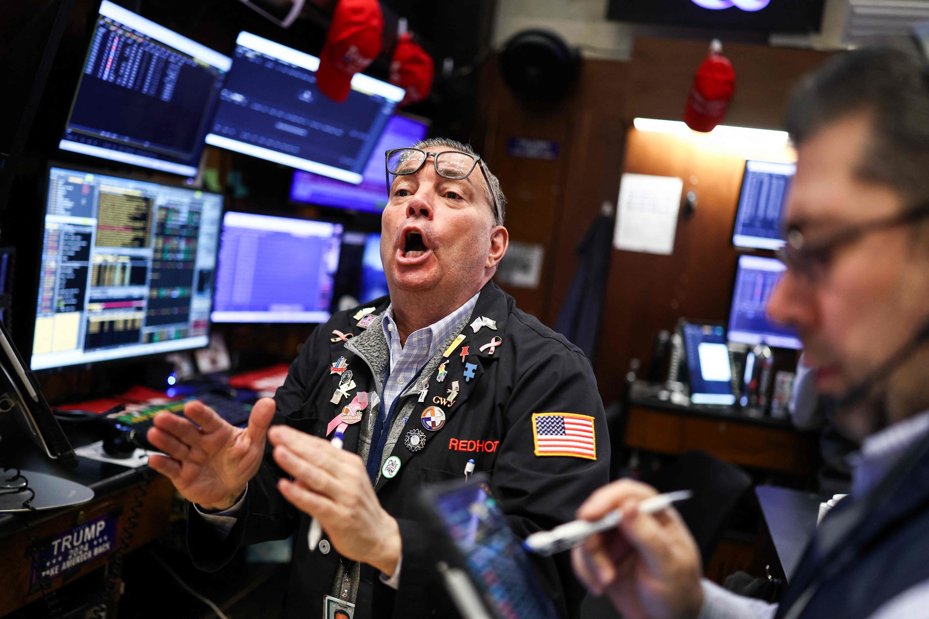 Traders trabajando en la Bolsa de Nueva York el pasado 3 de marzo de 2026 en la primera semana de guerra en Oriente Pr�ximo.