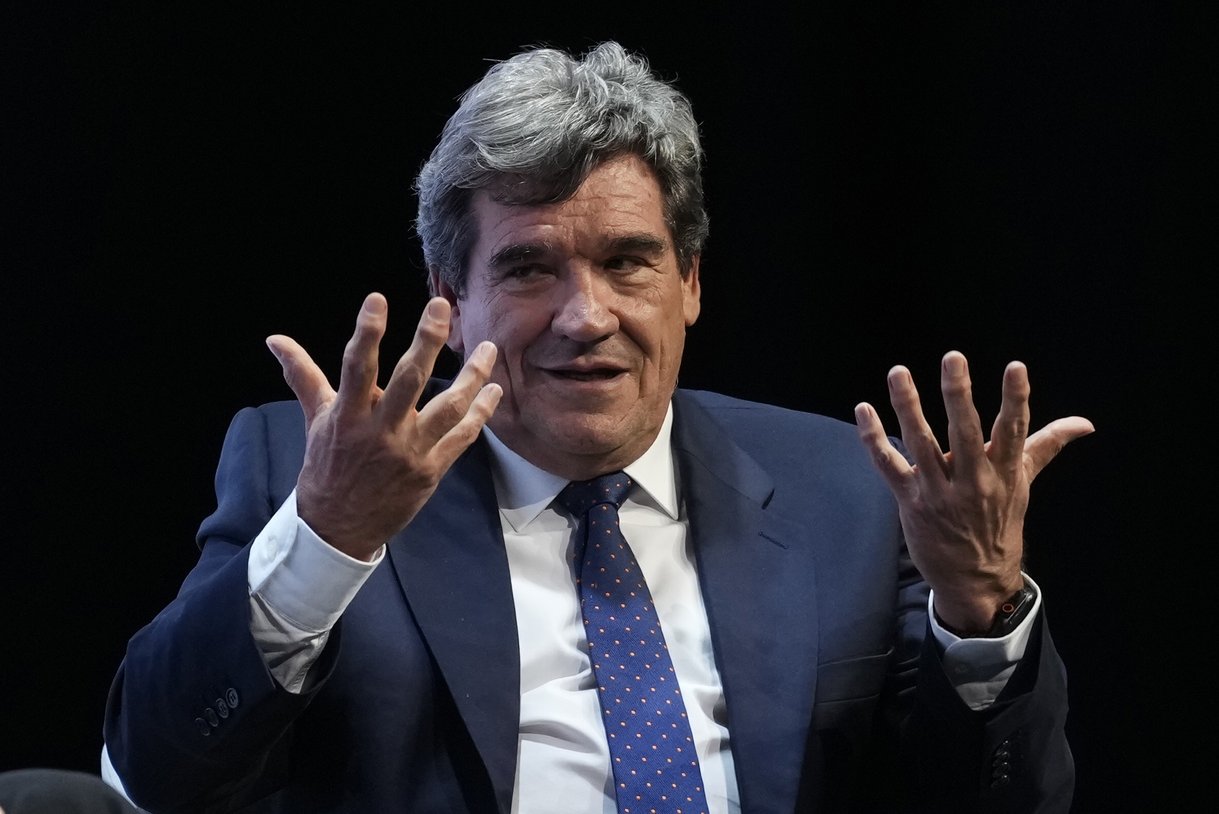 El gobernador del Banco de Espa�a, Jos� Luis Escriv�, durante la segunda jornada del foro internacional World in Progress, en Barcelona, en octubre del a�o pasado.
