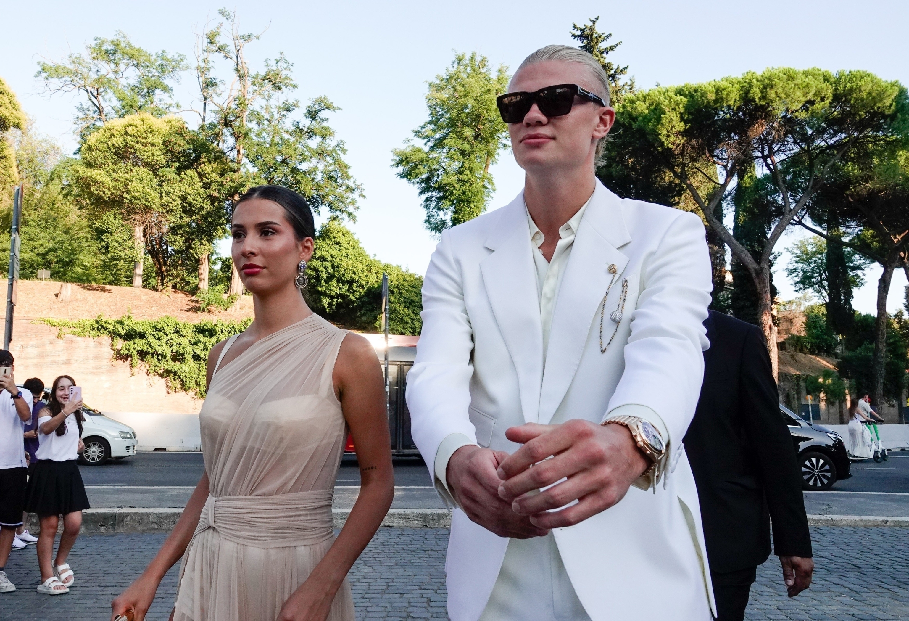 Erling Haaland y su novia Isabel Haugseng Johansen
