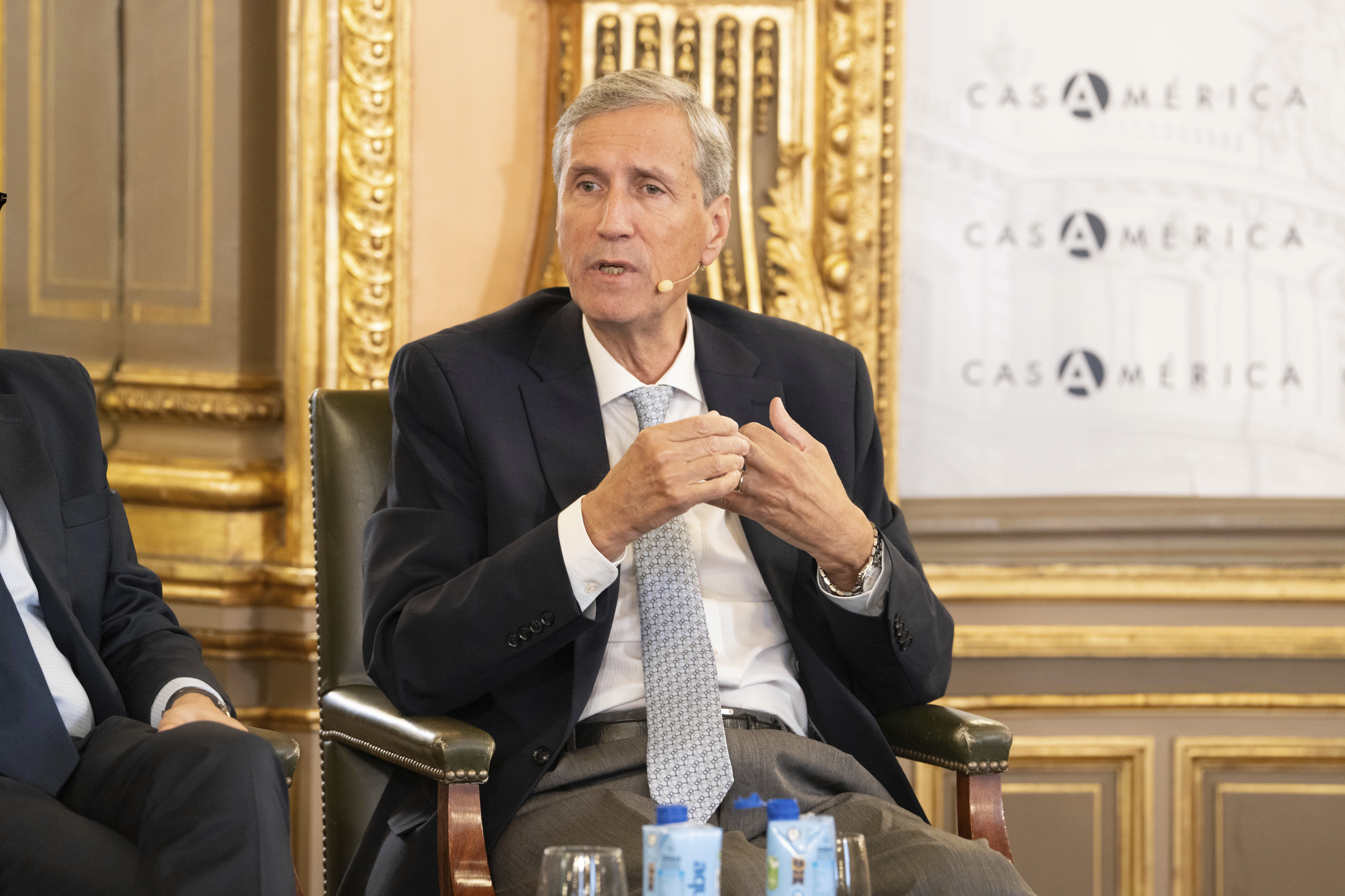 Pedro Dallari en uno de los actos en los que particip� en Madrid.