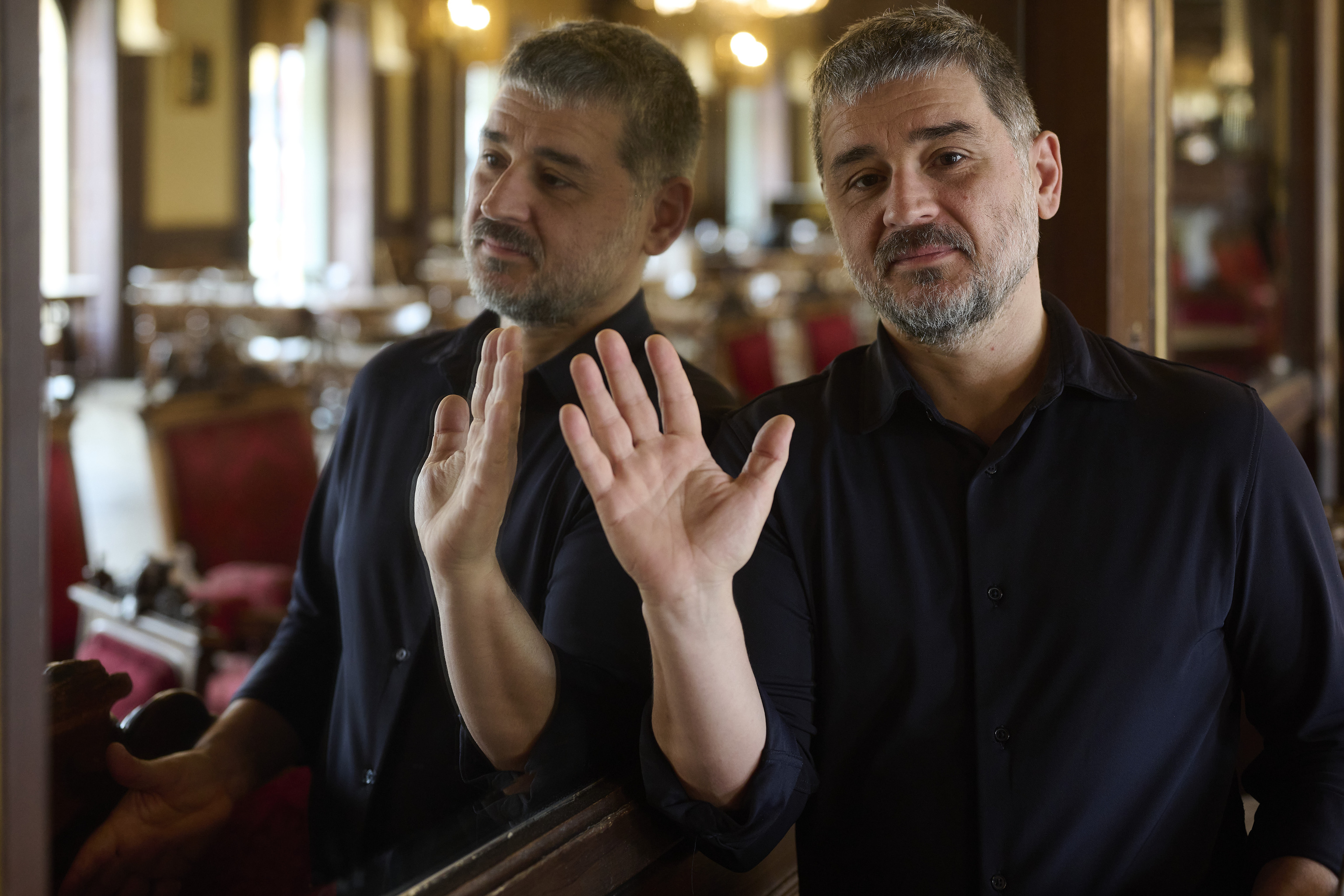 Natxo L�pez en el casino de Pamplona