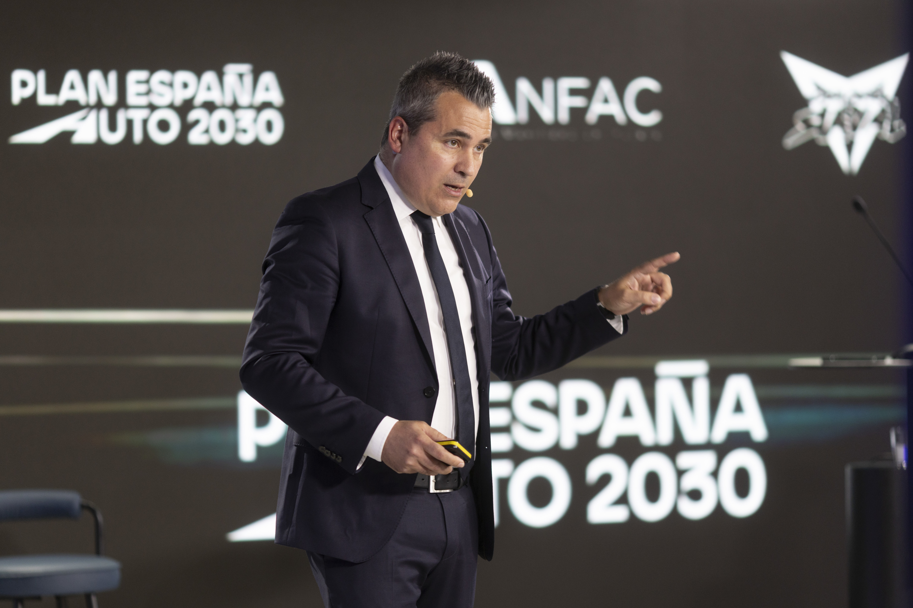 El CEO de Indra, Josep Maria Recasens, en la presentaci�n del plan Auto 2030