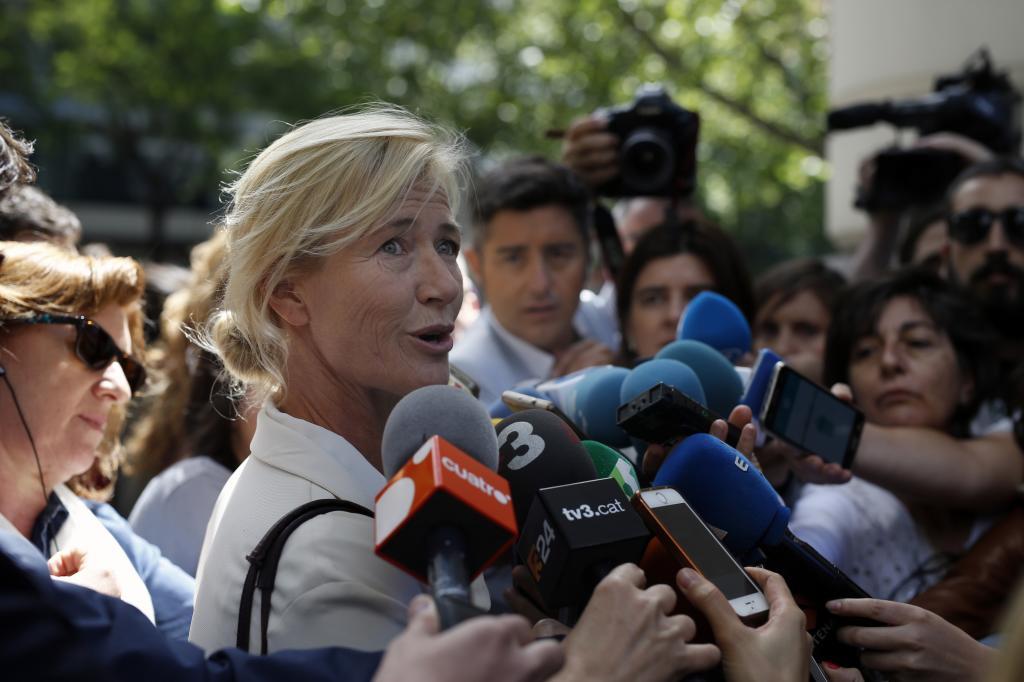 Ana Duato frente a los medios y la Audiencia Nacional
