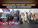 Image for Thousands protest in Belgrade against Serbian government