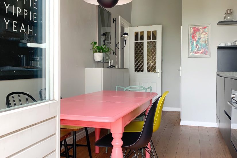 bubblegum pink tisch
