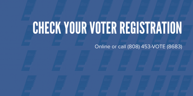 <a href="https://olvr.hawaii.gov/">Register to Vote or Check and Update Your Voter Registration<br /><span>Read More<i class="icon-signin"></i></span></a>