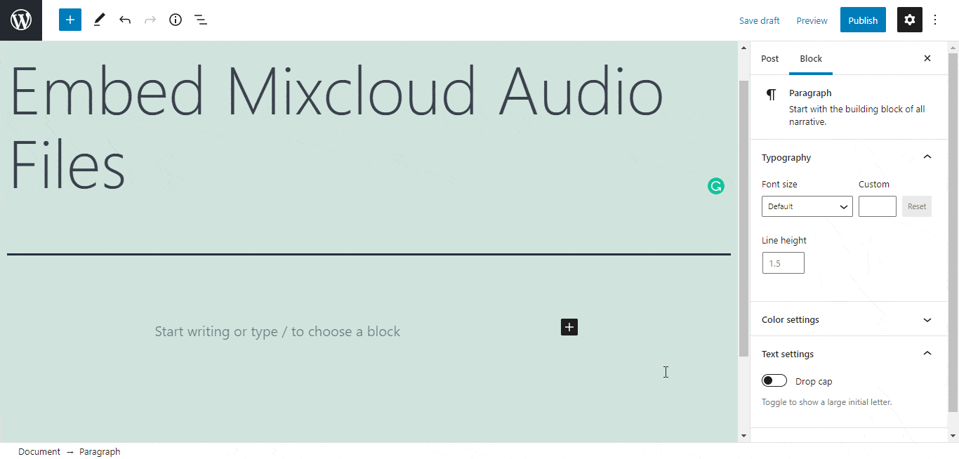 How to Embed Mixcloud Audio Files in WordPress 5 How to Embed Mixcloud Audio Files in WordPress