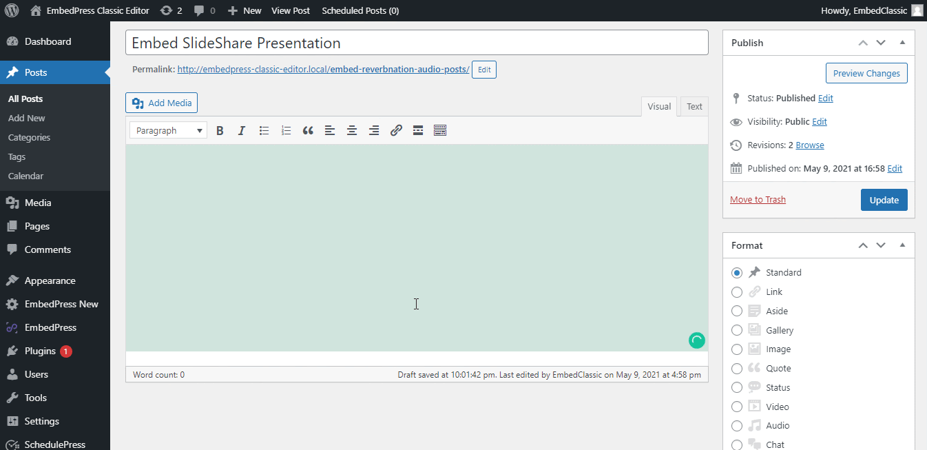 How to Embed SlideShare Presentations in WordPress 10 Slideshare