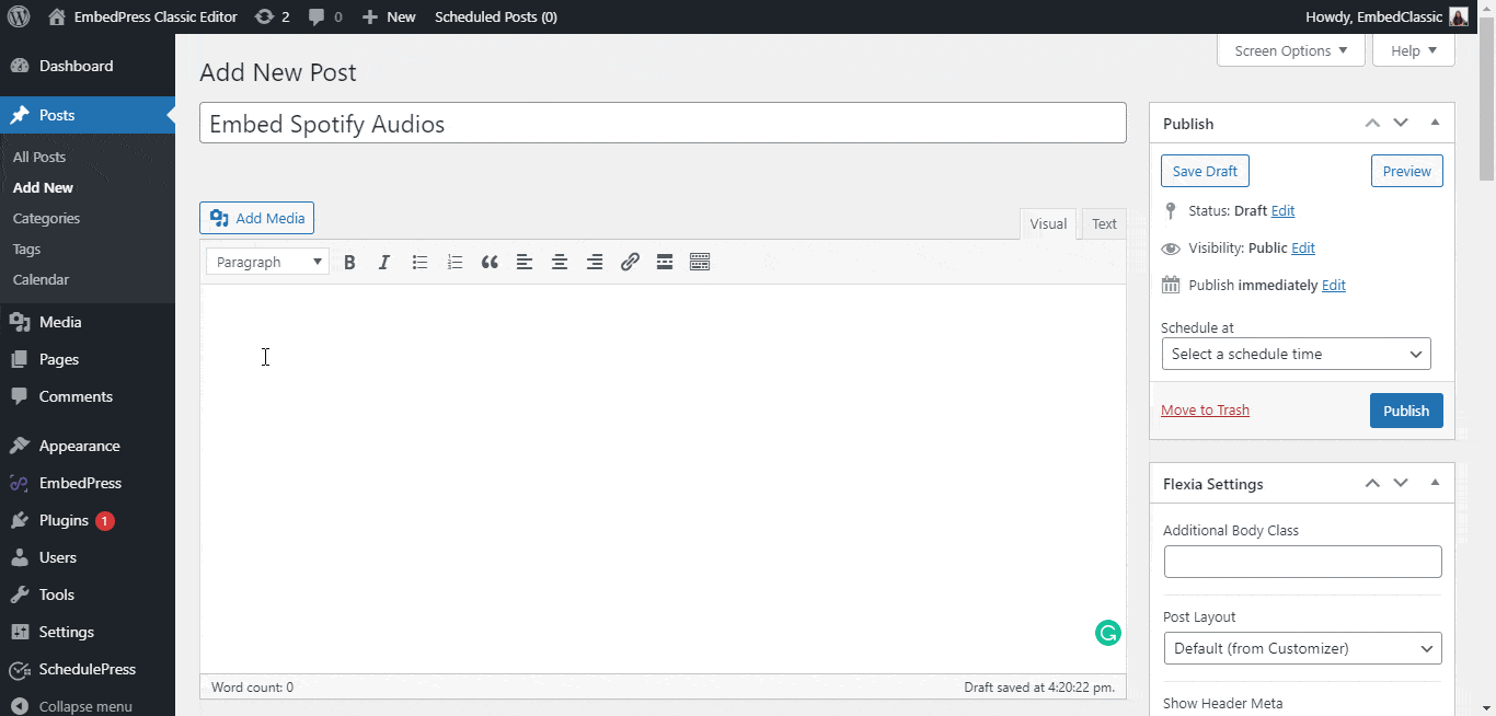 How to Embed Spotify Audios in WordPress 10 embed Spotify audios