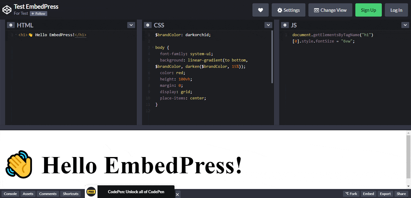 How To Embed CodePen Codes In WordPress 2 embed CodePen
