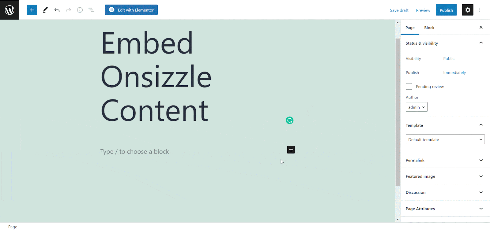 How To Embed Onsizzle Content In WordPress 3 How To Embed Onsizzle Content