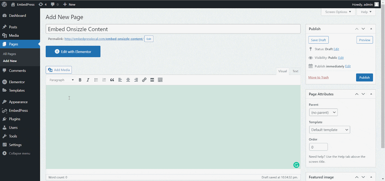 How To Embed Onsizzle Content In WordPress 9 How To Embed Onsizzle Content