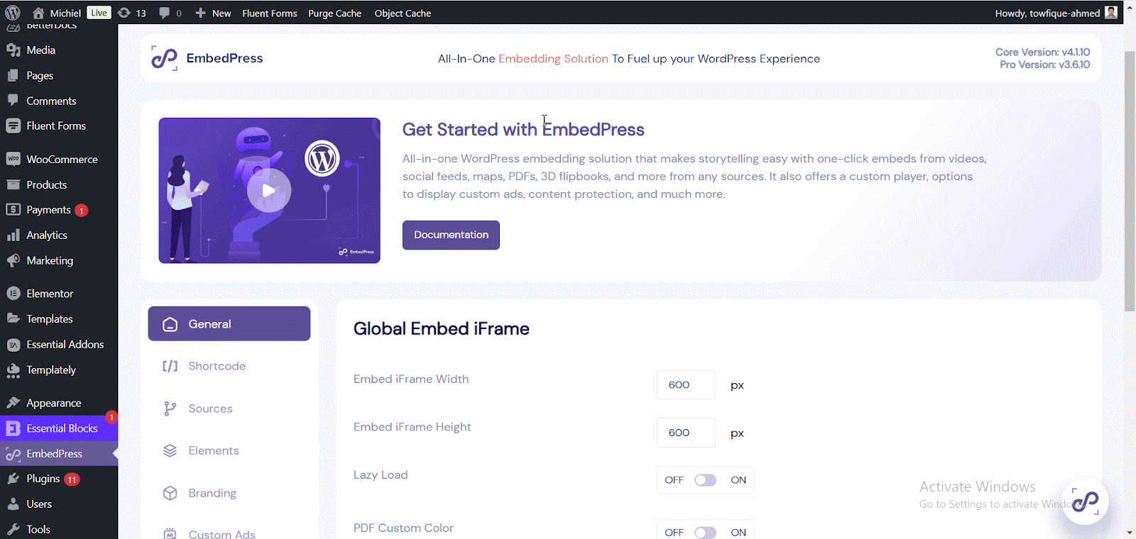 How To Use EmbedPress Shortcodes For Page Builders? 2 embed Canva In WordPress