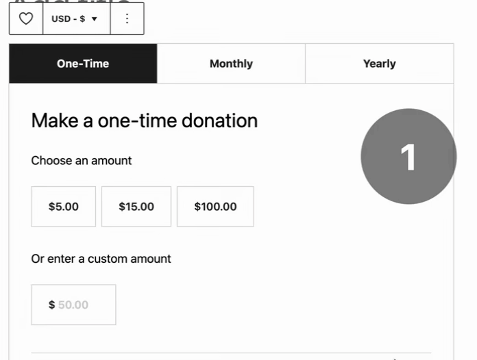GIF showing the action of changing price amounts.