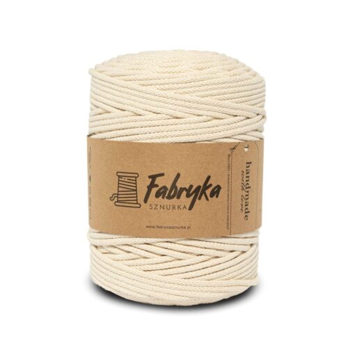 Pleciony sznurek do makramy – naturalny 5mm