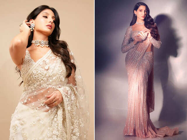 6 Best Sari Moments of Nora Fatehi