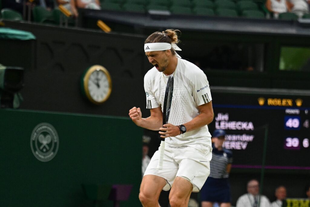Zverev outlasts Lehečka in four tight sets at Wimbledon