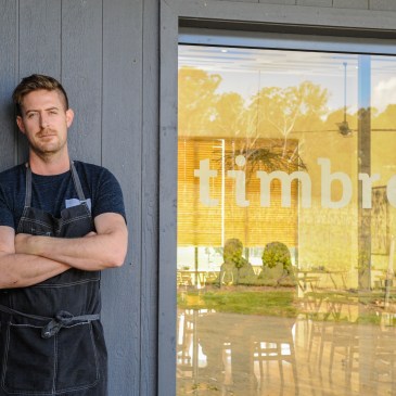 Chef Matt Adams at Timbre Kitchen in the Tamar Valley