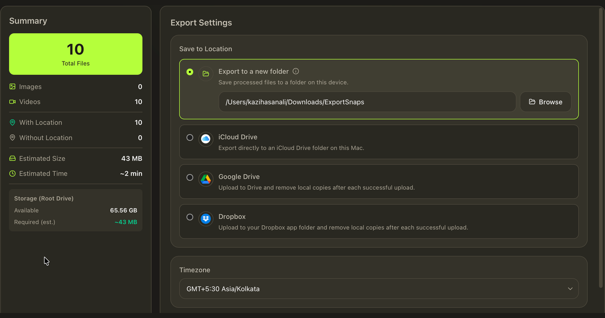 FixMyExport screenshot