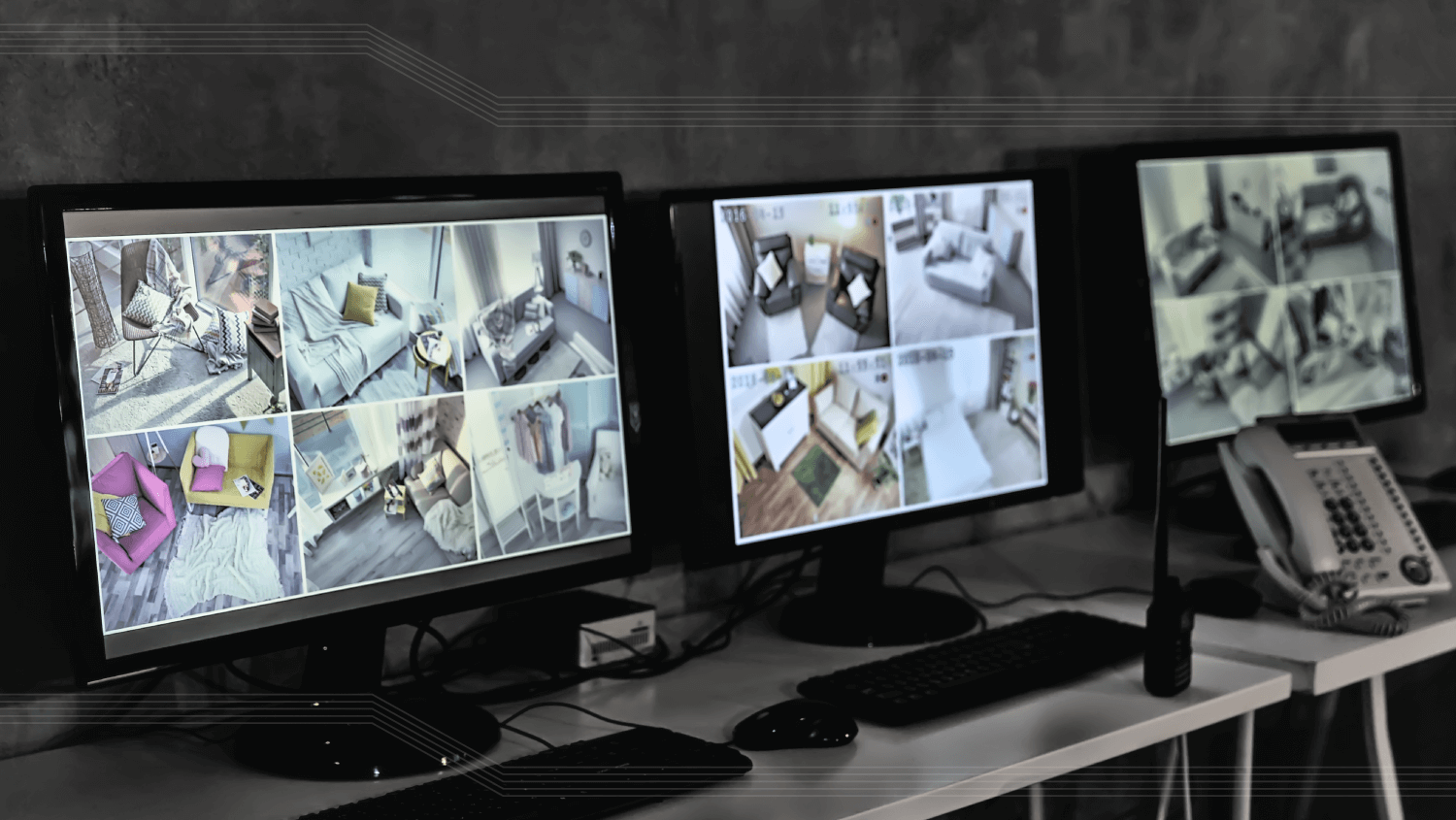 Video surveillance application: stabilizing and feature improvement