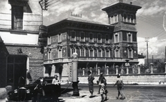 Olaszország, Verona, Corso Milano - Via Luigi Galvani sarok, Villa Recchia., 1935, Orbán György, benzinkút, automobil, Shell-márka, Fortepan #131479