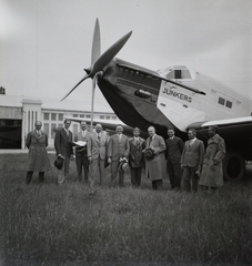 Magyarország, Mátyásföldi repülőtér, Budapest XVI., Junkers Ju 52 típusú repülőgép prototípusának bemutatója. Leltári jelzet: 2847, 1935, Magyar Műszaki és Közlekedési Múzeum / Archívum / Negatívtár / özv Szintai Józsefné gyűjteménye, repülőgép, Junkers-márka, Junkers Ju 52, Budapest, prototípus, Fortepan #132741