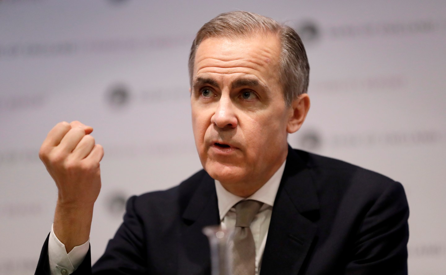 LONDON, ENGLAND - DECEMBER 16: Mark Carney, Governor of the Bank of England speaks at a Bank of England Financial Stability Report Press Conference on December 16, 2019 in London, England. The governor announced that the financial system is prepared for the worst-case Brexit scenario, with major banks surviving 'stress tests' used to replicate a hard exit from the EU. (Photo by Kirtsy Wigglesworth - WPA Pool/Getty Images)