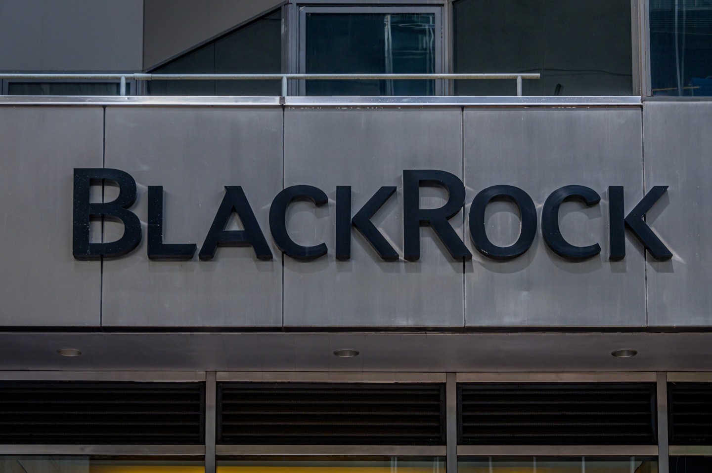 BlackRock offices in New York City. (Photo by Erik McGregor/LightRocket via Getty Images)