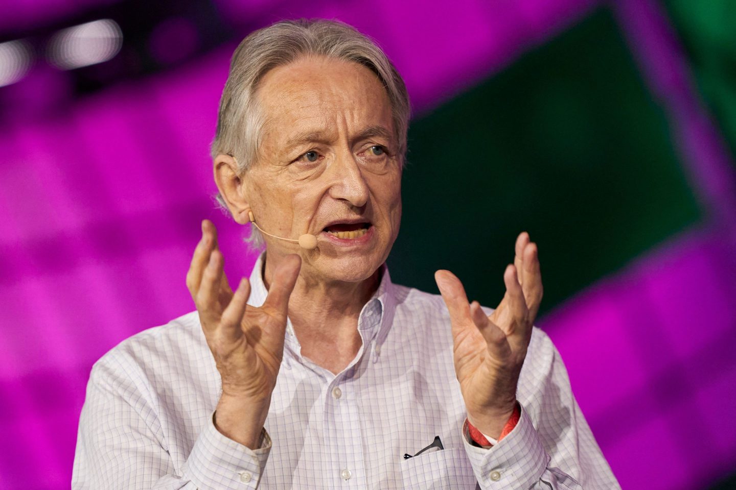 British-Canadian cognitive psychologist and computer scientist Geoffrey Hinton, sometimes known as the 'godfather of AI'.