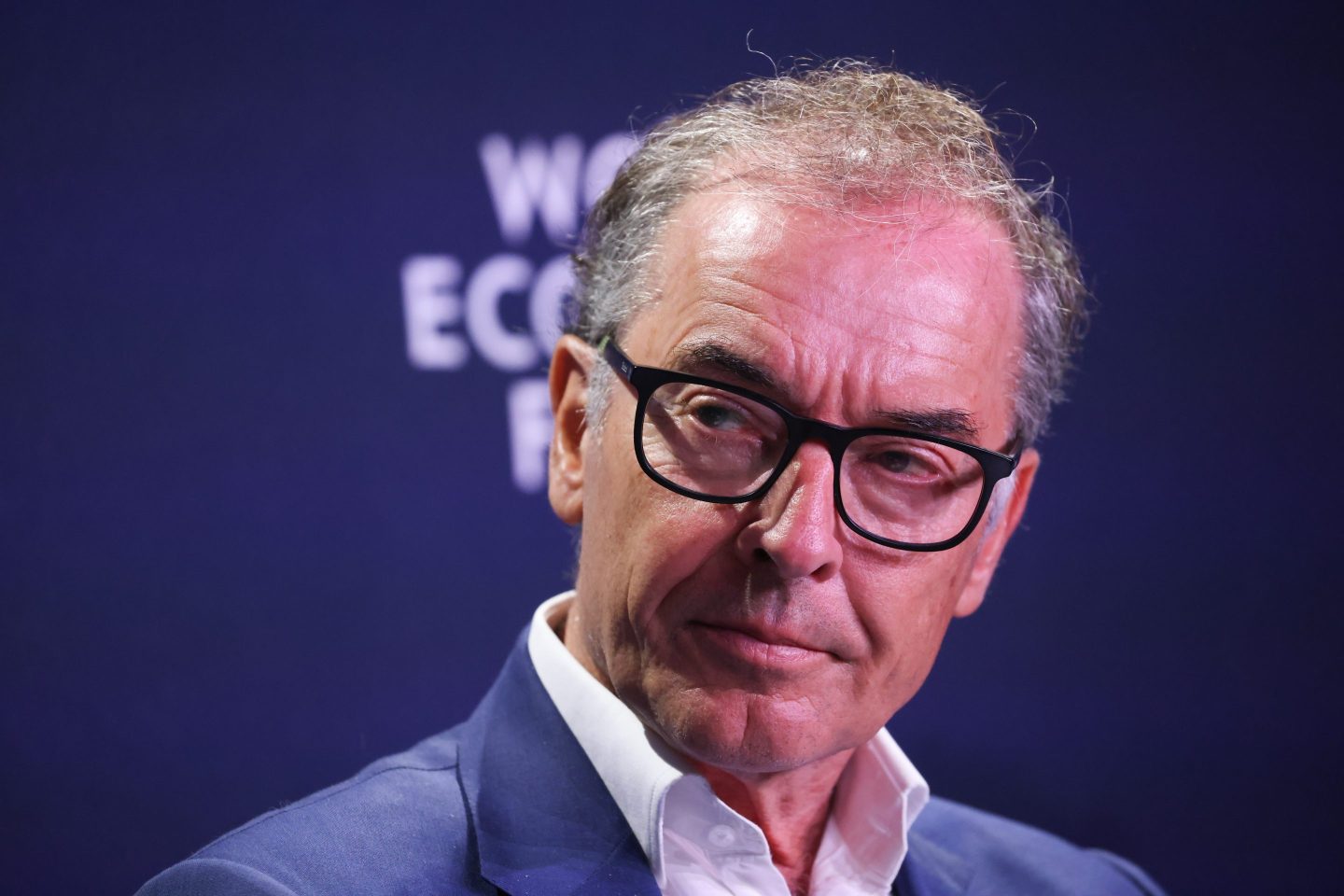 Mads Krogsgaard Thomsen, chief executive officer of Novo Nordisk Foundation, during a panel session on day two of the World Economic Forum (WEF) in Davos, Switzerland, on Tuesday, May 24, 2022.