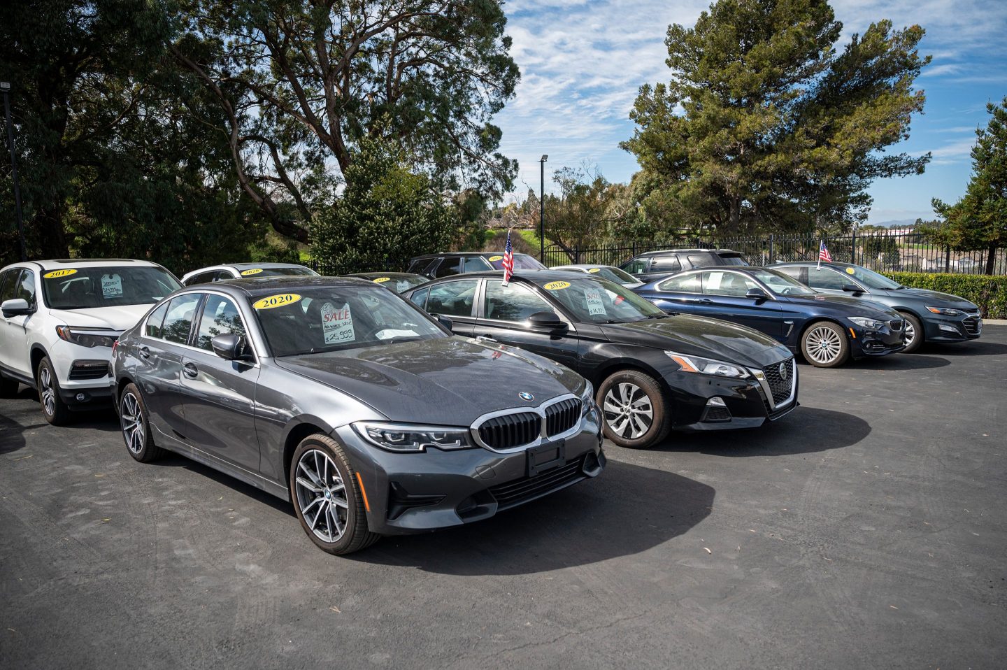 Used vehicles for sale at a dealership in Richmond, California, US, on Tuesday, Feb. 21, 2023. A surprise jump in used-vehicle prices last month is adding to US car buyers' frustration and has the potential to dent hopes inflation is headed lower even as the Federal Reserve hikes interest rates. Photographer: David Paul Morris/Bloomberg via Getty Images