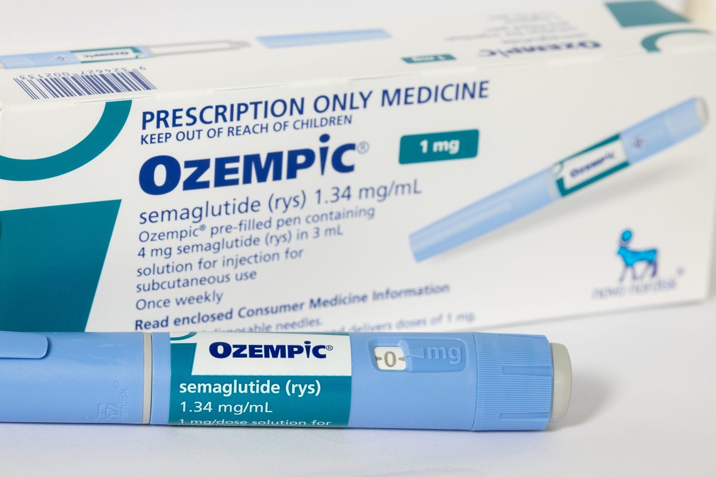 Ozempic box and medication