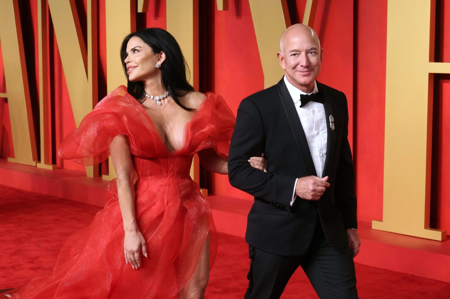 Lauren Sanchez and Jeff Bezos