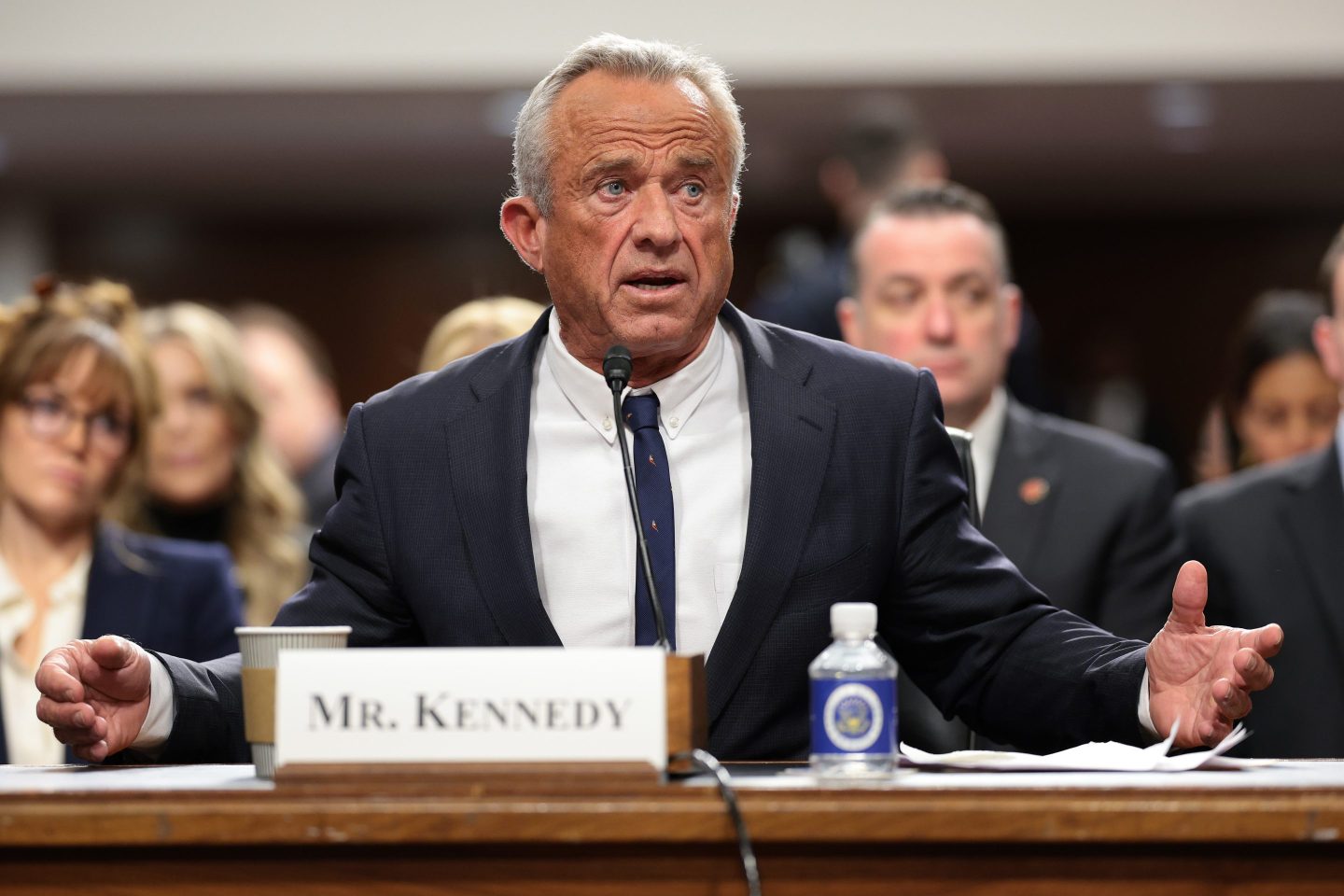 Robert F. Kennedy Jr., U.S. President Donald Trump's nominee for Secretary of Health and Human Services testifies during his Senate Finance Committee confirmation hearing