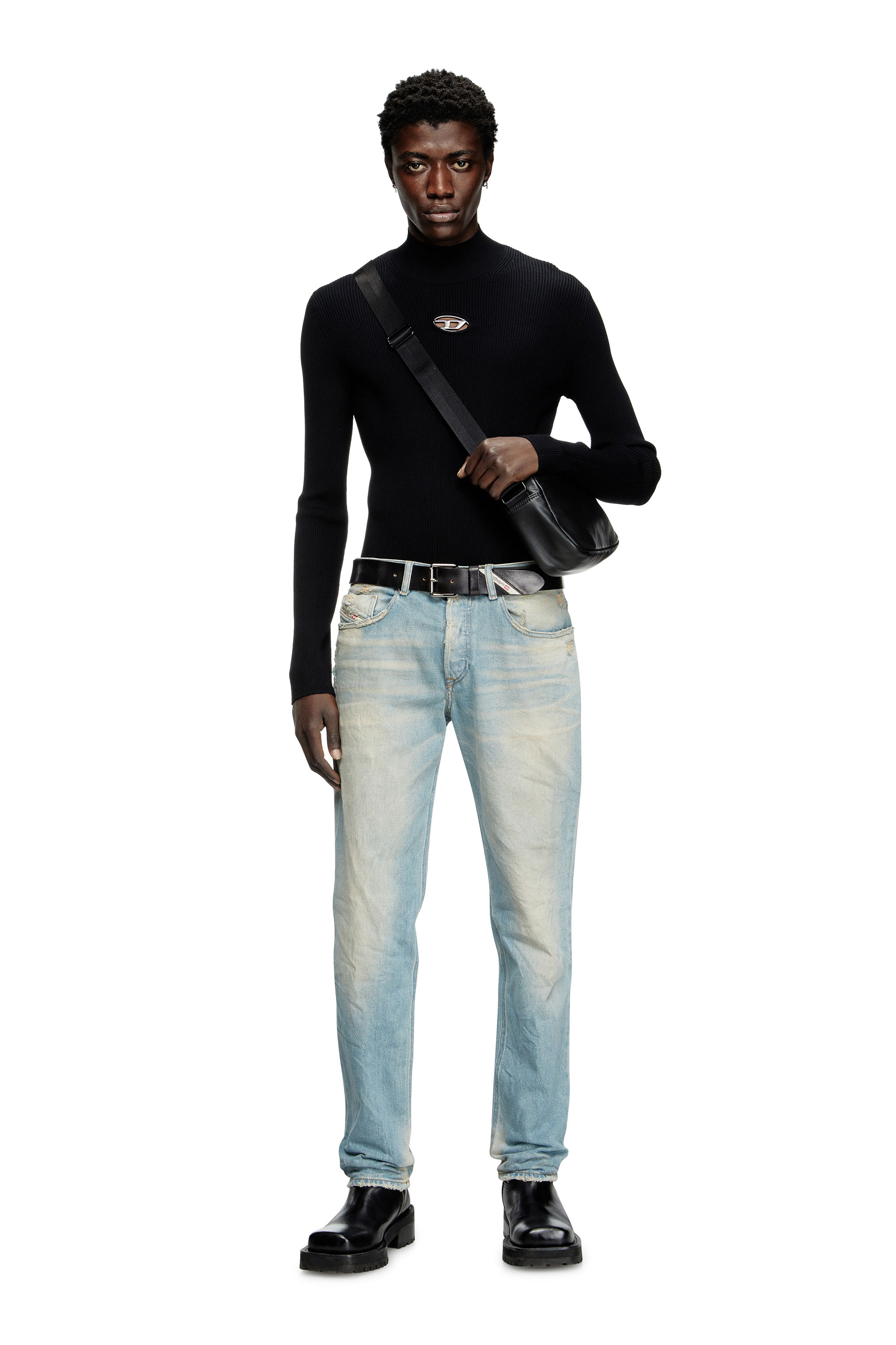 Diesel - Regular Jeans 2023 D-Finitive 09L23 Homme, Bleu Clair - Image 2