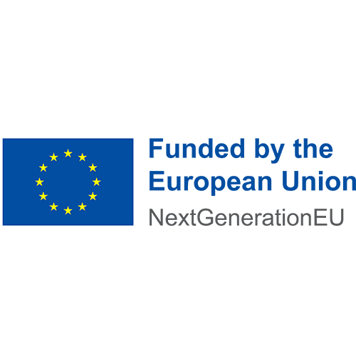 A logo of next generation EU