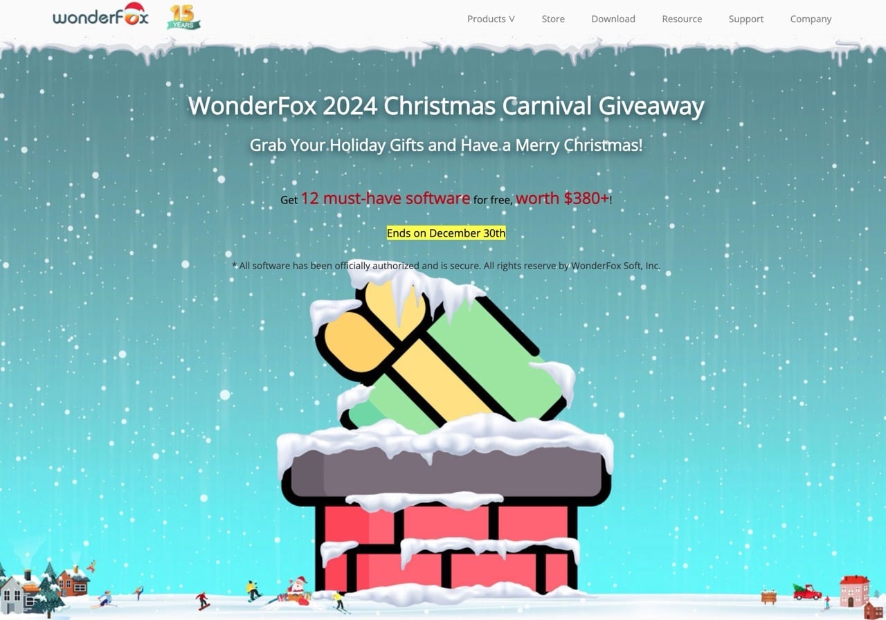 Wonderfox 2024 christmas giveaway 1.