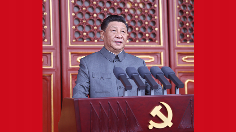 Xi Jinping prononce un discours à la cérémonie marquant le centenaire du PCC