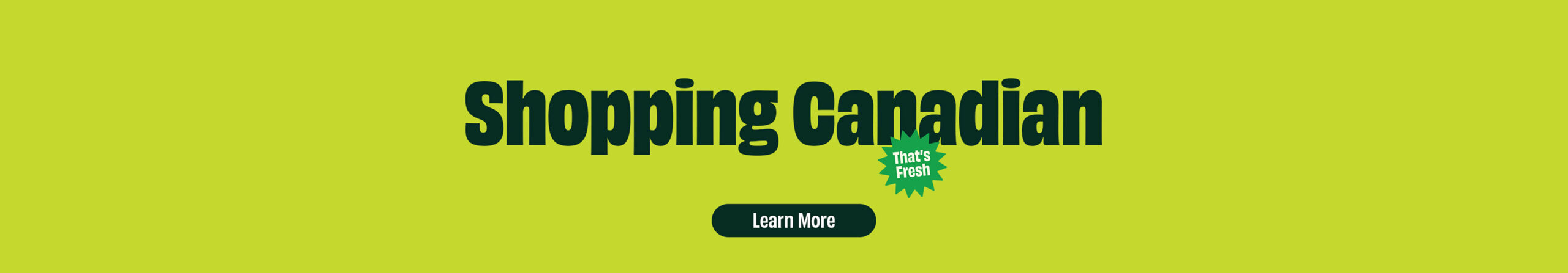Shopping canadian Banner Desktop