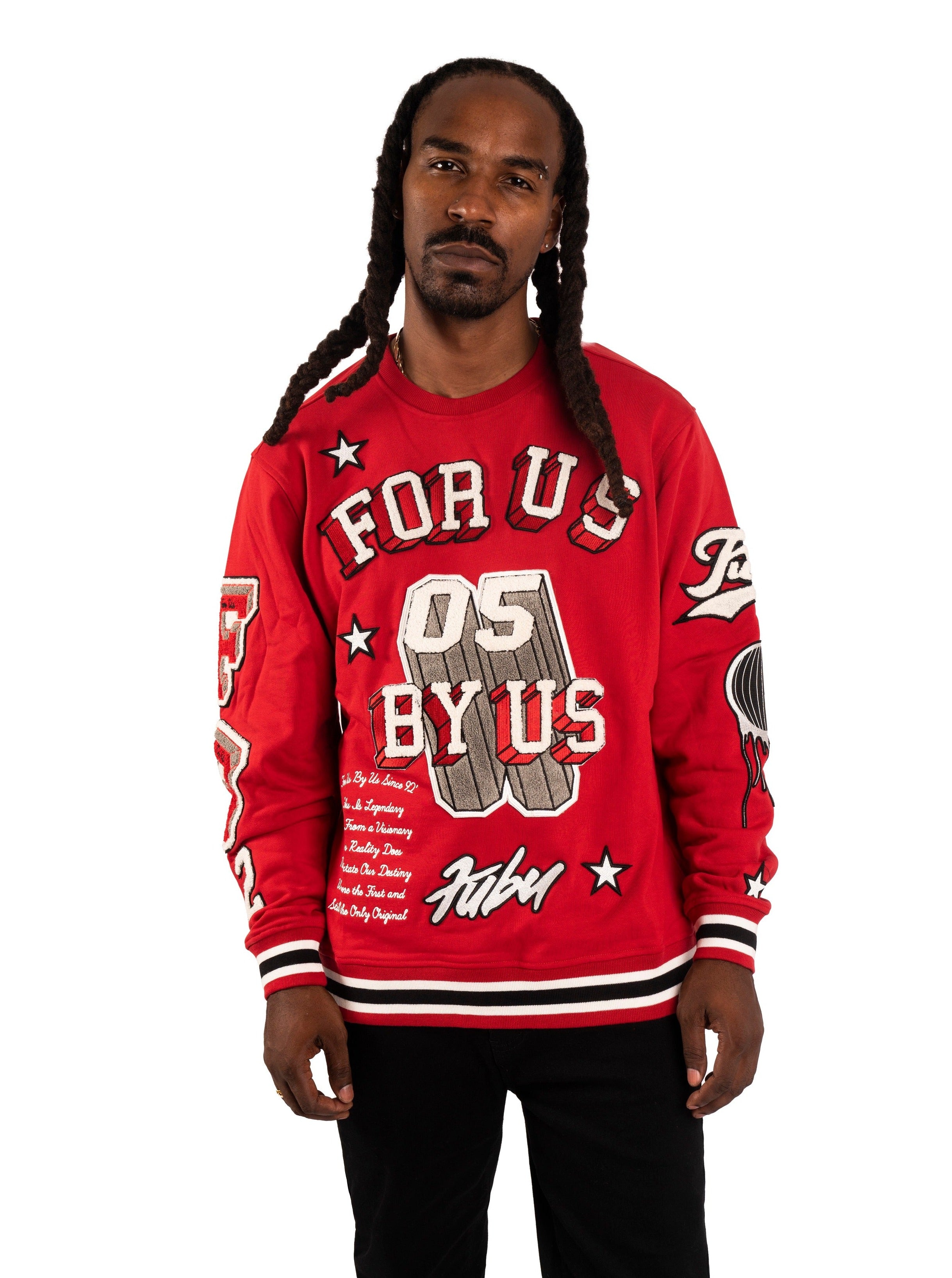 Varsity Crewneck, Red