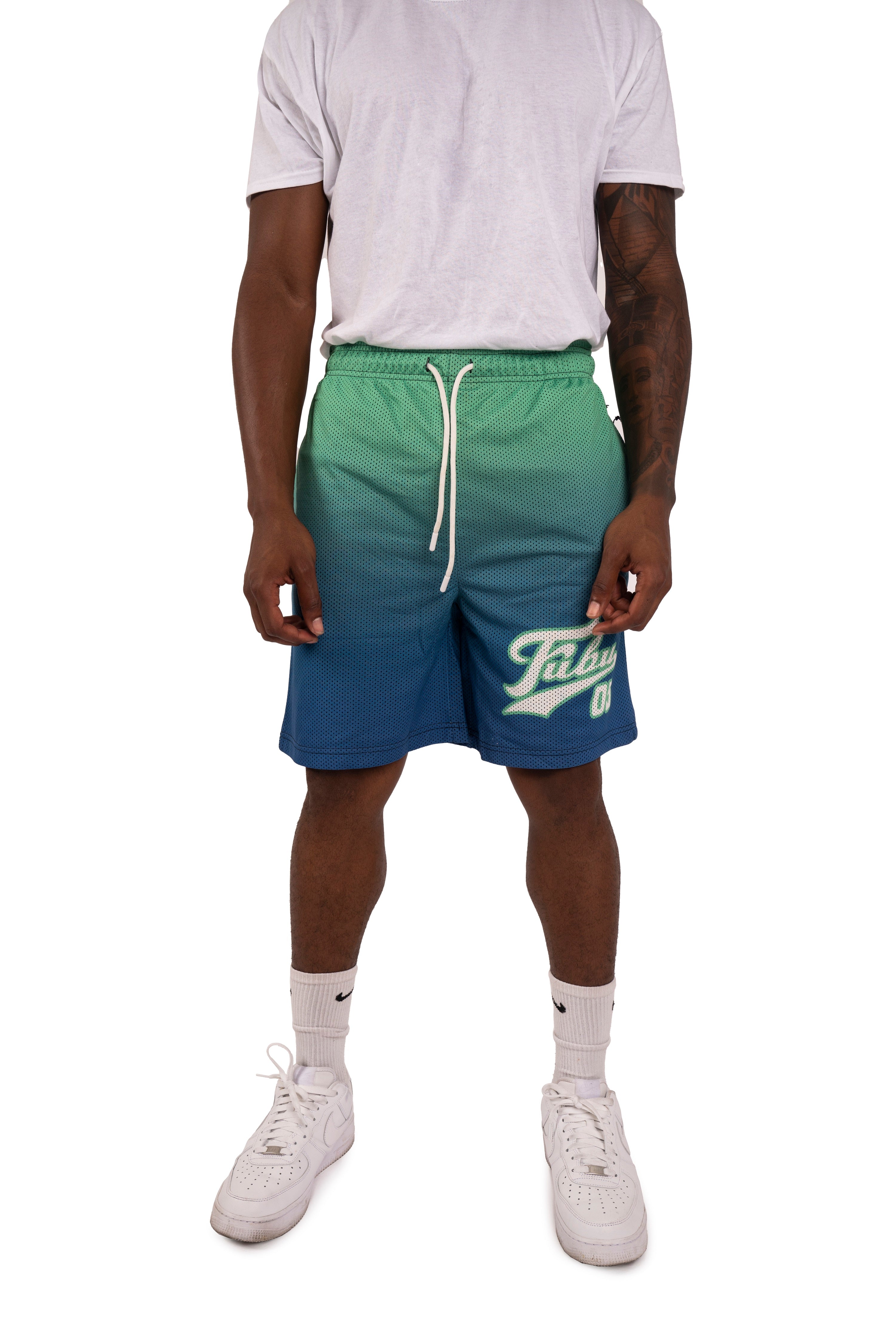 mesh short, Turquoise