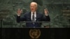 (FILE) U.S. President Joe Biden speaks during the 79th Session of the United Nations General Assembly at the United Nations headquarters in New York City on September 24, 2024.