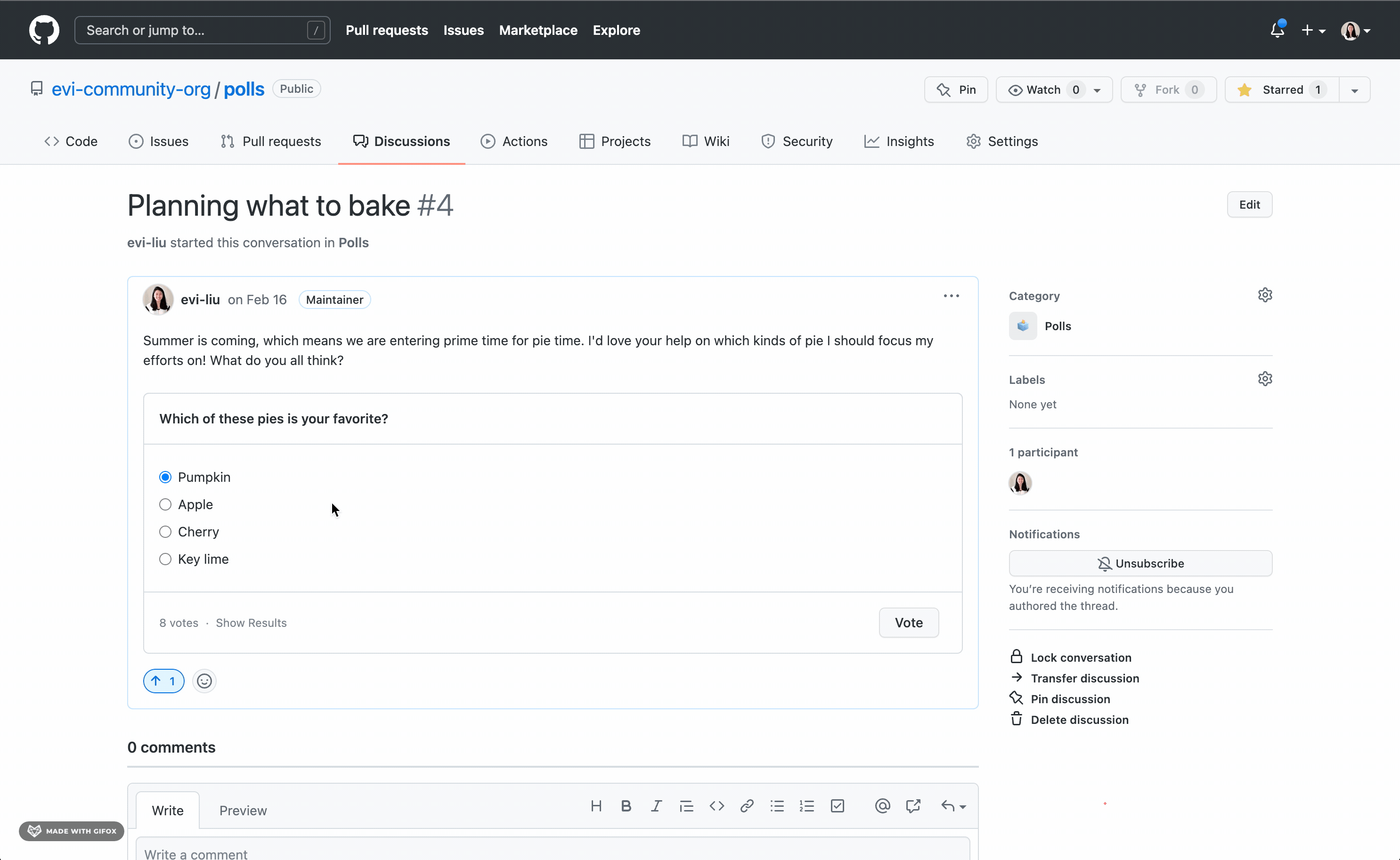 How to use polls with GitHub Discussions