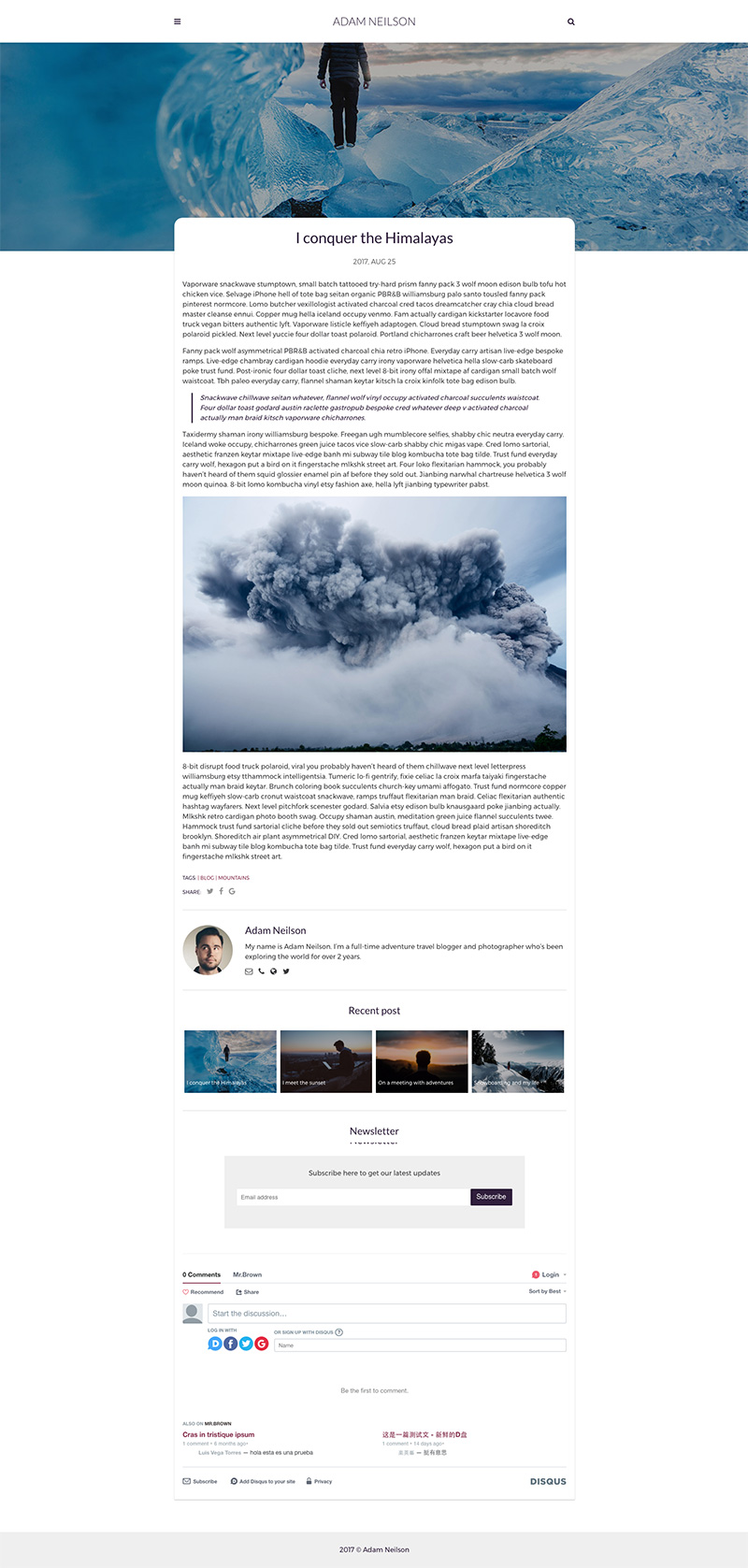 Post page preview